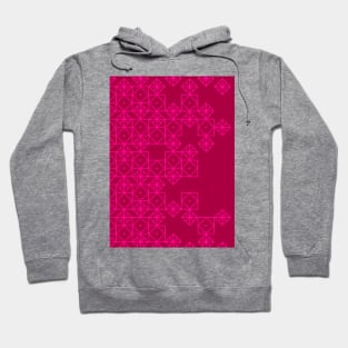 Geometric pink Hoodie